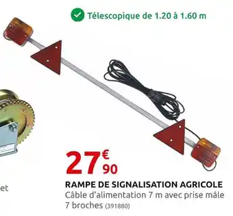 Rural Master Rampe de signalisation agricole offre