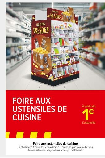 Carrefour Market Foire aux ustensiles de cuisine offre