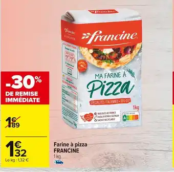 Carrefour Market Francine farine à pizza offre
