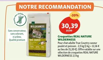 Maxi Zoo Croquettes real nature wilderness offre