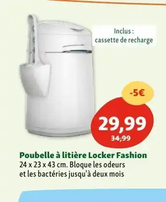 Maxi Zoo Poubelle à litière offre