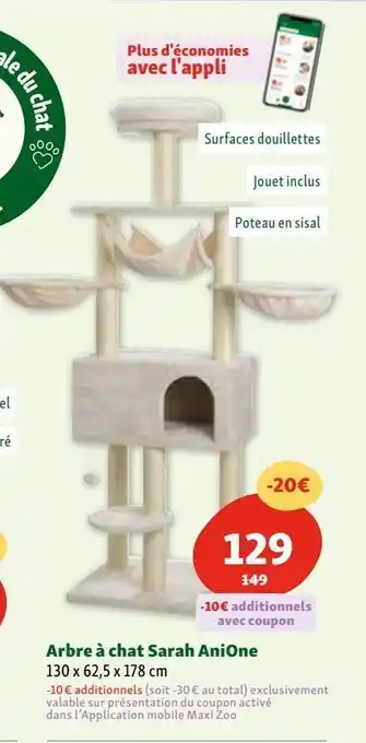 Maxi Zoo Arbre à chat offre