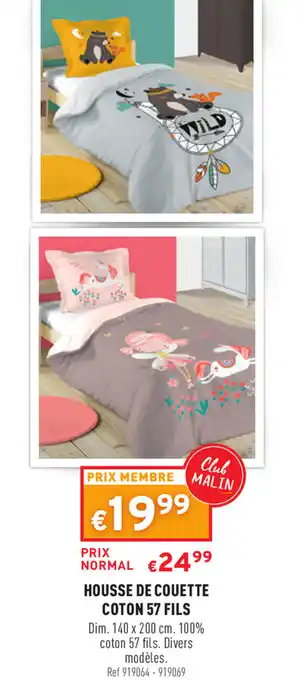 Trafic Housse De Couette Coton 57 Fils offre