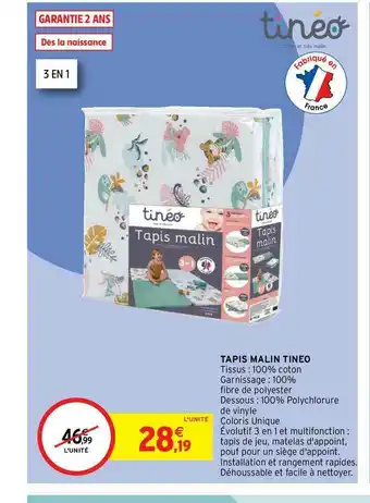 Intermarché Hyper Tapis Malin Tinéo offre