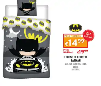 Trafic Housse De couette Batman offre