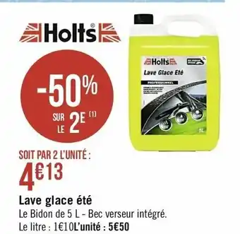 Casino Supermarchés Lave Glace Été offre
