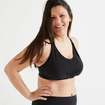 Decathlon Brassière fitness grande taille maintien élevé 960 rose offre