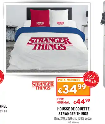 Trafic Housse De Couette Stranger Things offre