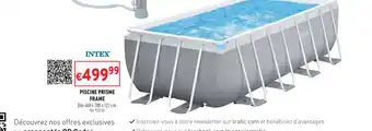 Trafic Piscine Prisme Frame offre