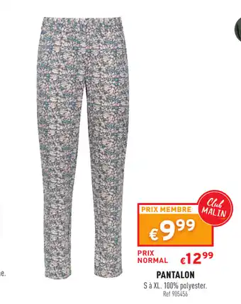 Trafic Pantalon offre