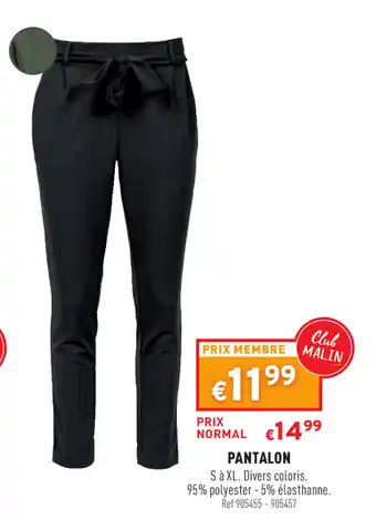 Trafic Pantalon offre