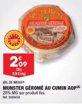 ALDI MUNSTER GÉROMÉ AU CUMIN AOP(ª) offre