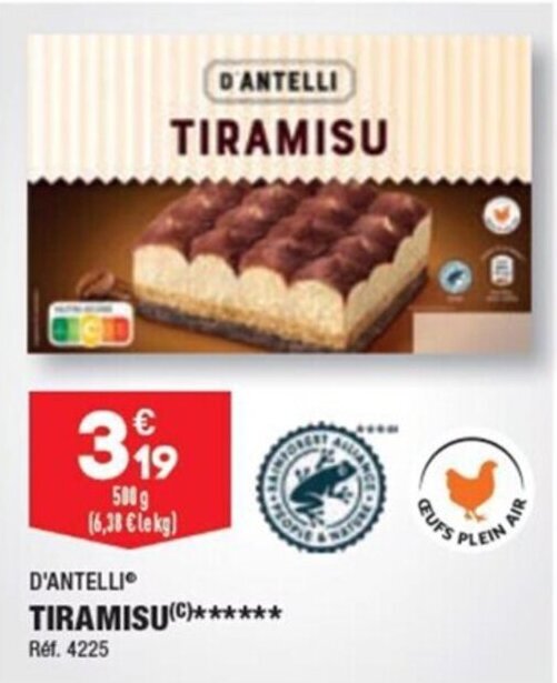 Promo TIRAMISU(C)****** chez ALDI