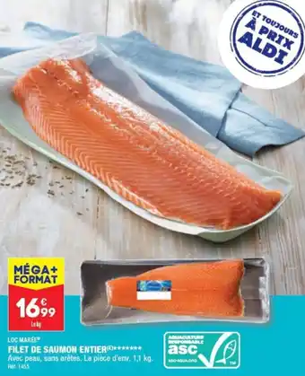 ALDI FILET DE SAUMON ENTIERE******* offre