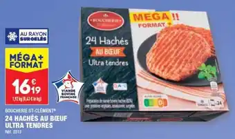 ALDI 24 HACHÉS AU BŒUF ULTRA TENDRES offre