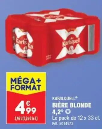 ALDI BIÈRE BLONDE offre