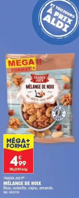 ALDI MÉLANGE DE NOIX offre