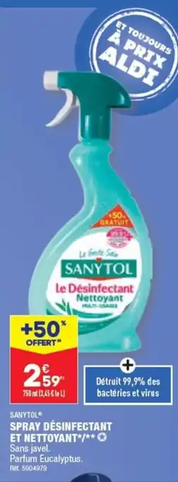 ALDI SPRAY DÉSINFECTANT ET NETTOYANT*/**✪ offre
