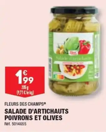 ALDI SALADE D'ARTICHAUTS POIVRONS ET OLIVES Réf. 5014655 offre