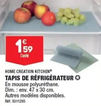 ALDI TAPIS DE RÉFRIGÉRATEUR offre