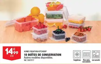 ALDI 10 BOÎTES DE CONSERVATION offre