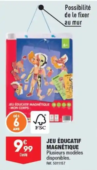 ALDI JEU ÉDUCATIF MAGNÉTIQUE offre