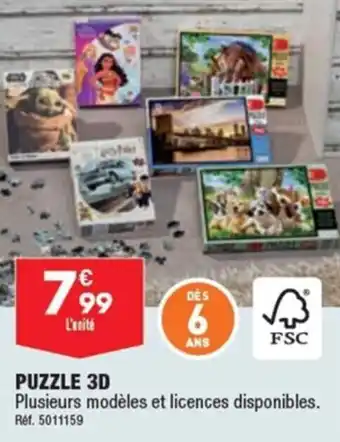 ALDI PUZZLE 3D offre