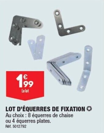 ALDI LOT D'ÉQUERRES DE FIXATION offre