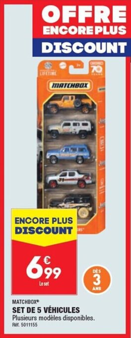 ALDI SET DE 5 VÉHICULES offre