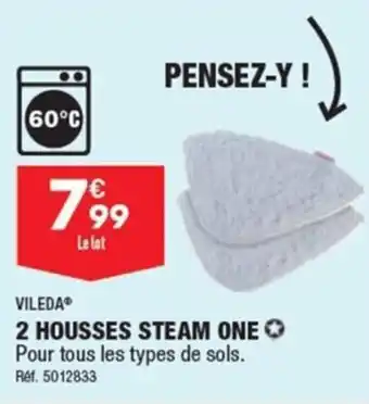 ALDI 2 HOUSSES STEAM ONE offre