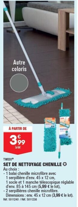 ALDI SET DE NETTOYAGE CHENILLE offre