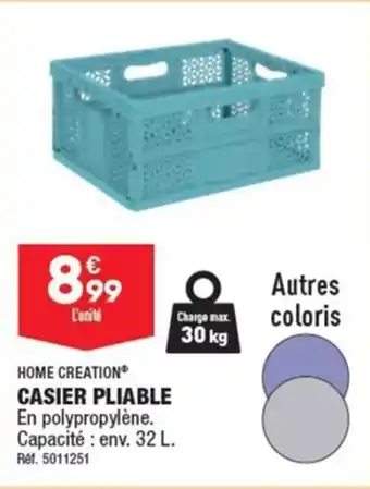 ALDI CASIER PLIABLE offre