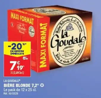 ALDI BIÈRE BLONDE offre