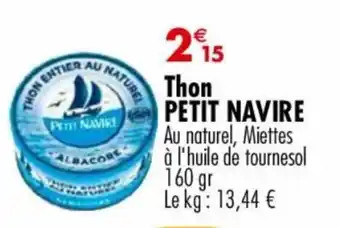 Carrefour Market Thon PETIT NAVIRE offre