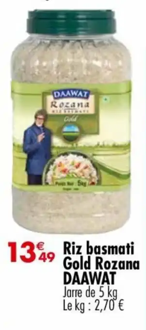 Carrefour Market Riz basmati Gold Rozana DAAWAT offre