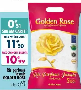 Carrefour Market Riz parfumé jasmin GOLDEN ROSE offre