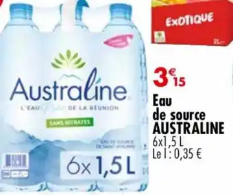 Carrefour Market Eau de source AUSTRALINE offre