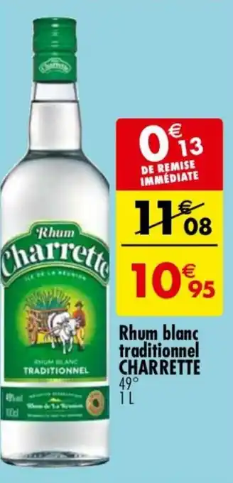 Carrefour Market Rhum blanc traditionnel CHARRETTE offre