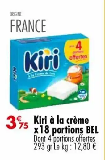Carrefour Market Kiri à la crème x18 portions BEL offre