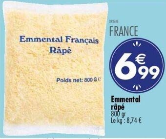 Carrefour Market Emmental râpé offre