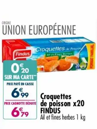 Carrefour Market Croquettes de poisson x20 FINDUS offre