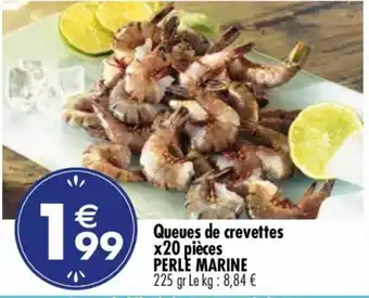 Queues de crevettes x20 pièces PERLE MARINE
