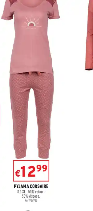 Trafic Pyjama Corsaire offre