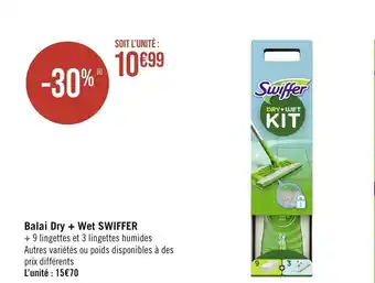 Géant Casino Balai Dry + Wet SWIFFER offre