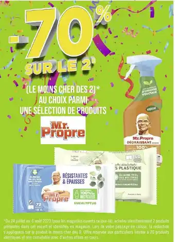 Géant Casino (LE MOINS CHER DES 2)* AU CHOIX PARMI UNE SELECTION DE PRODUITS offre