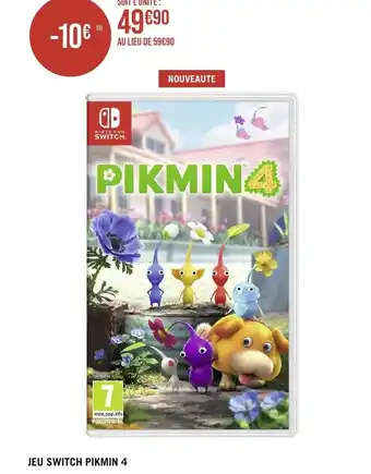 Géant Casino JEU SWITCH PIKMIN 4 offre