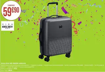 Géant Casino Valise 55cm ABS MARINA anthracite offre
