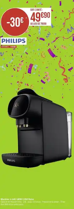 Géant Casino Machine à café LM9012/60 Noire offre
