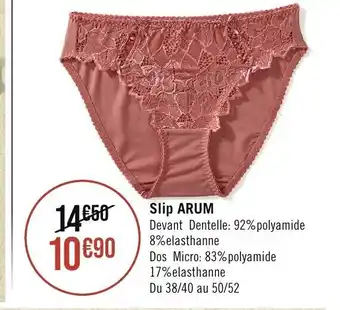 Géant Casino Slip ARUM offre