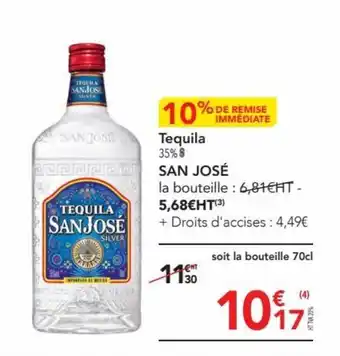 METRO Tequila 35%8 SAN JOSÉ offre
